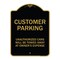 Signmission Designer Series-Unauthorized Cars Will Be Towed Away At Owners Expense, 18" L, 24" H, BG-1824-9747 A-DES-BG-1824-9747 - alternate 1